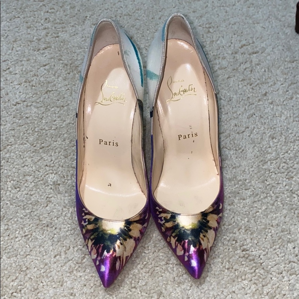 Floral Christian Louboutin Heels